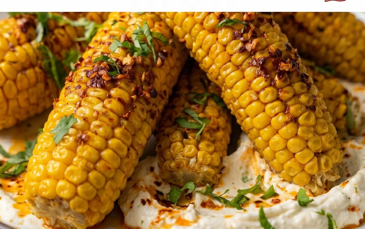 Vegan Corn Ribs with Non-Alcoholic Aleppo Chili Butter & Lime Zest Cream Cheese