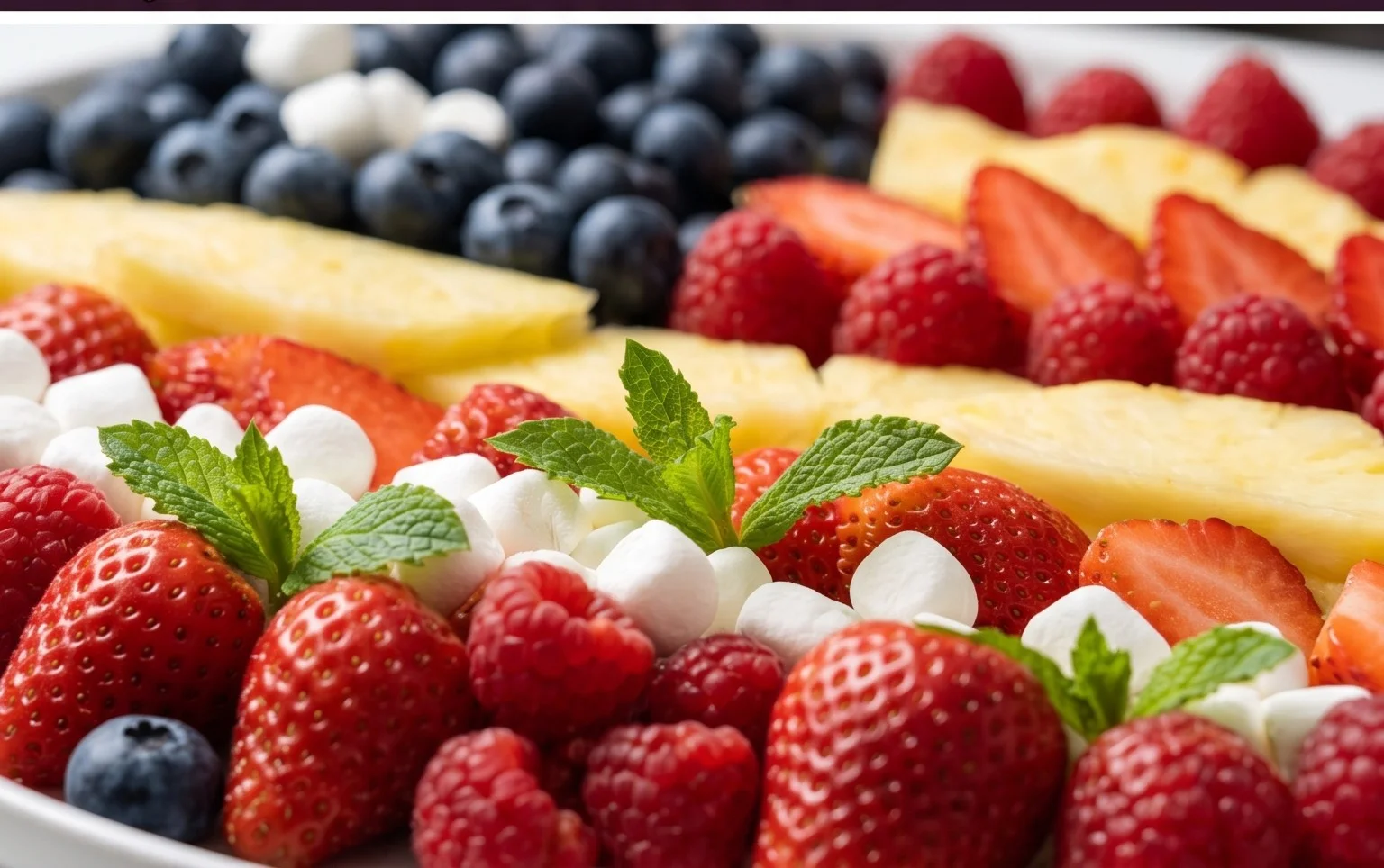 4th of July Fruit Platter Idea | How to Make an American Flag