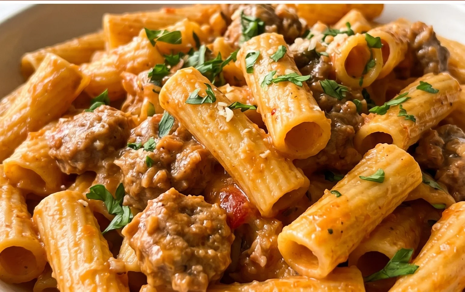 Creamy Sausage Rigatoni (One-Pan, 30-Minute Meal)
