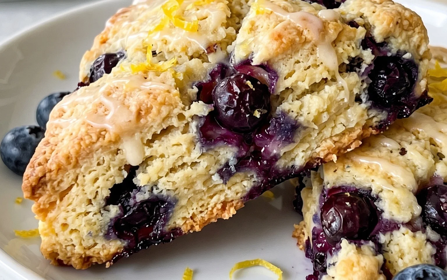 Almond Flour Lemon Blueberry Scones