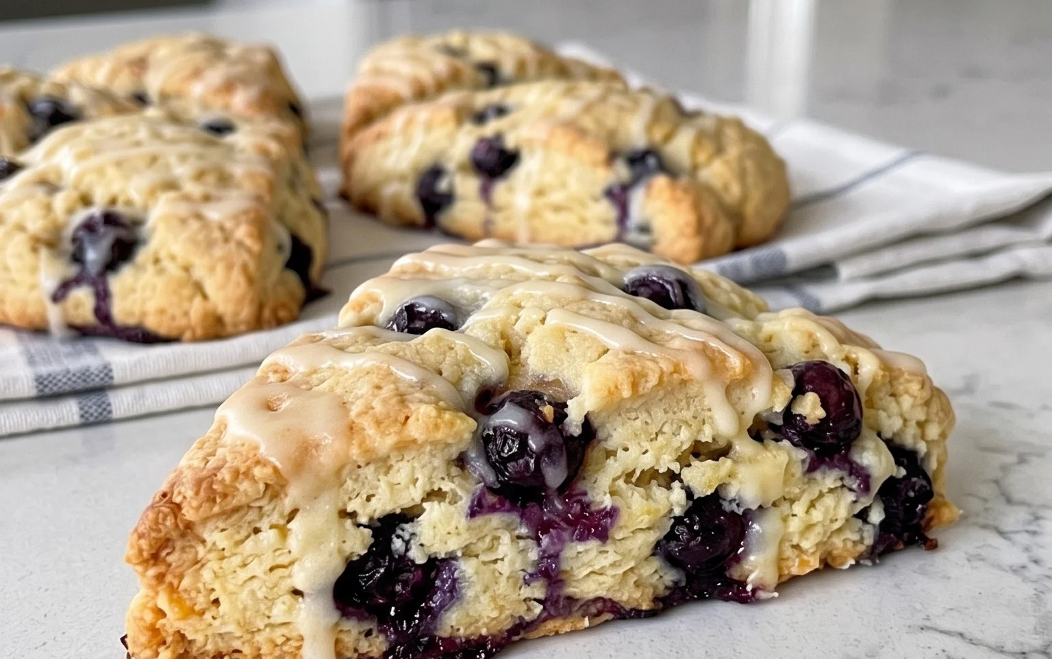 Almond Flour Lemon Blueberry Scones