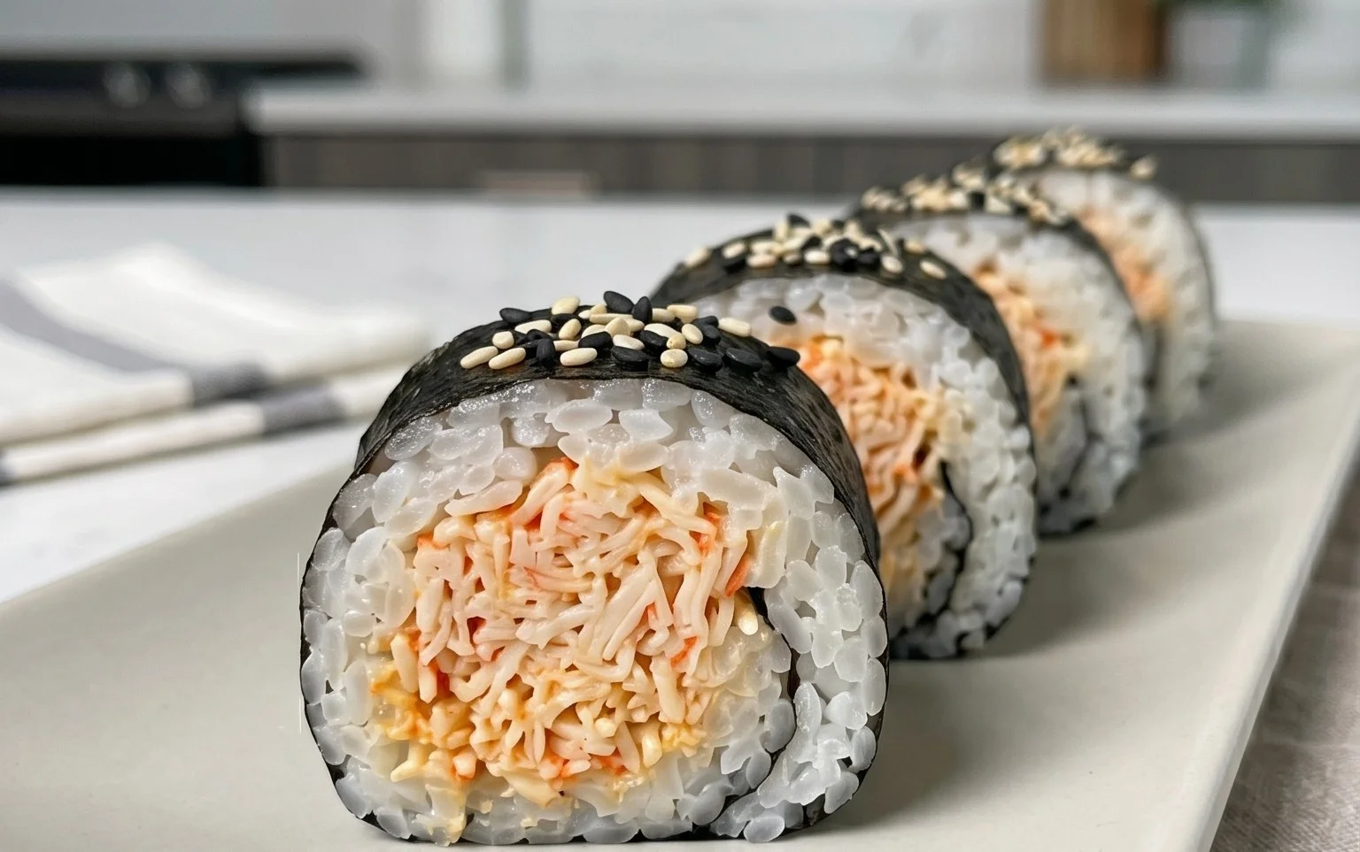 Kani Sushi (Spicy Crab Roll)