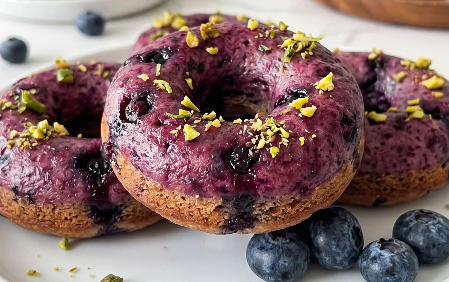 Wild Blueberry Cake Donuts