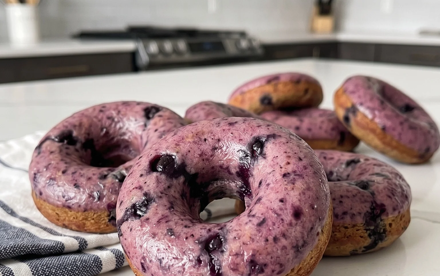 Wild Blueberry Cake Donuts