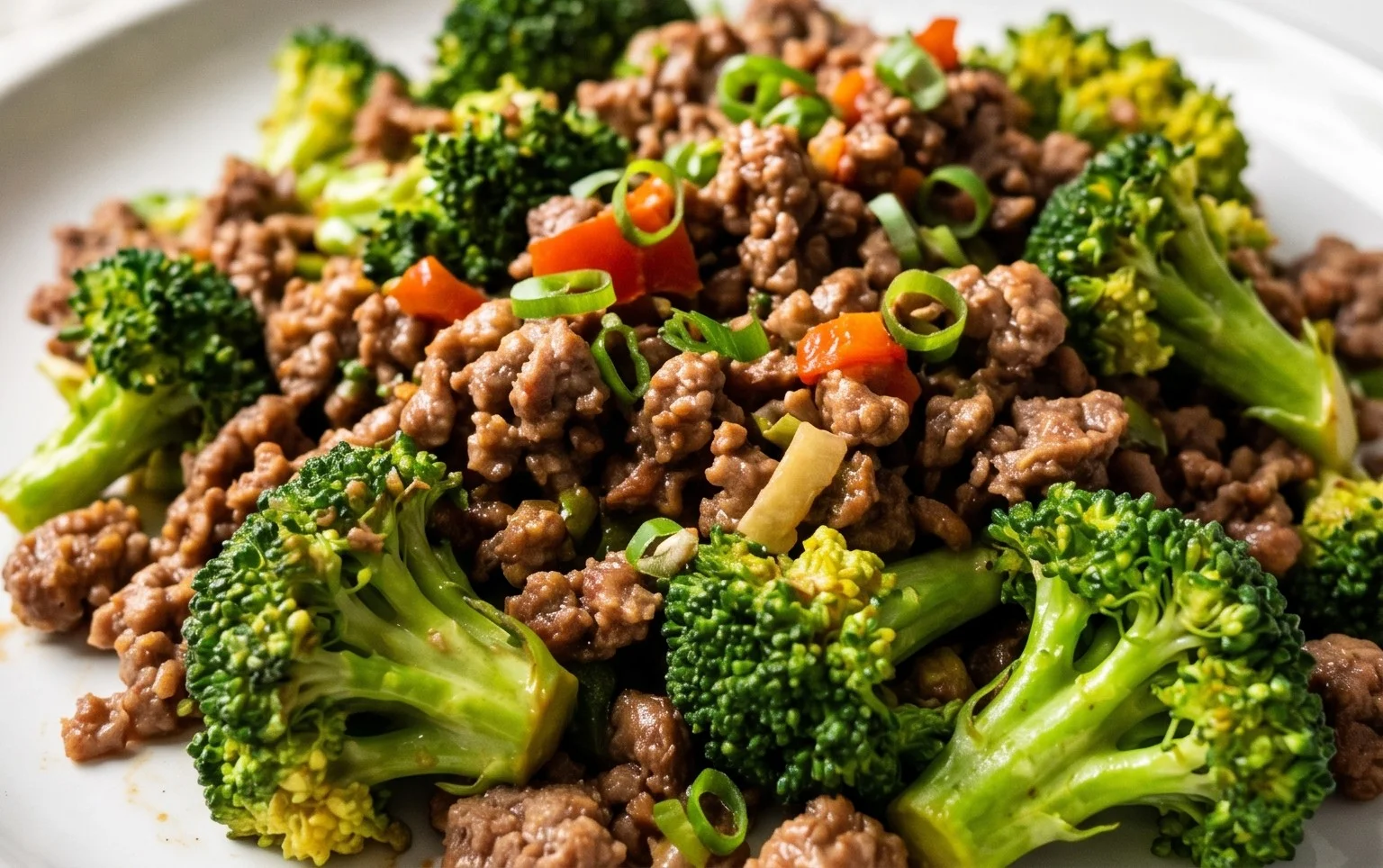 Ground Beef and Broccoli