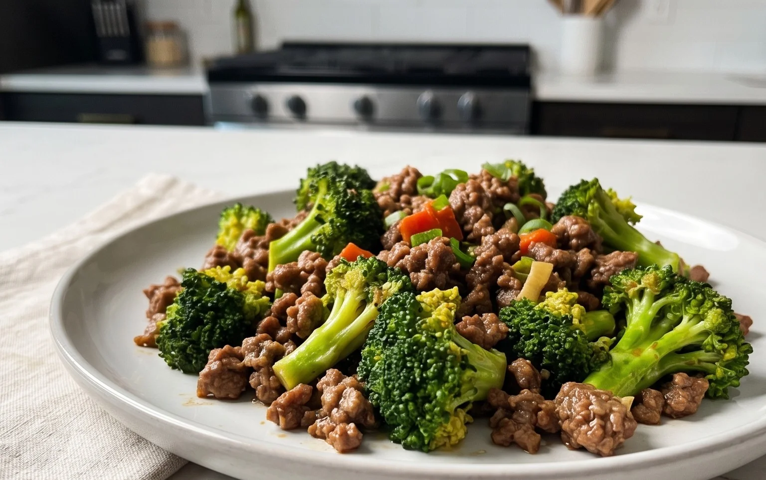 Ground Beef and Broccoli