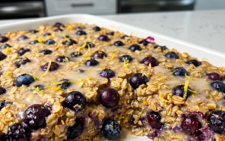 Lemon Blueberry Baked Oats