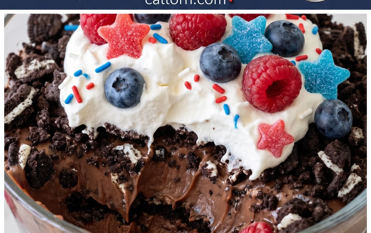 Red, White and Blue Dirt Cups