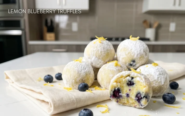 LEMON BLUEBERRY TRUFFLES