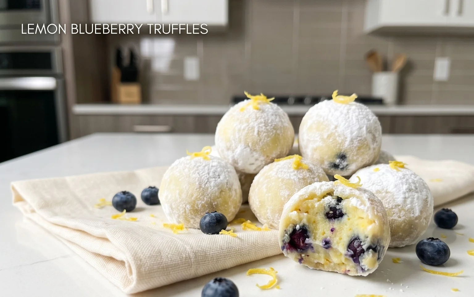 LEMON BLUEBERRY TRUFFLES 