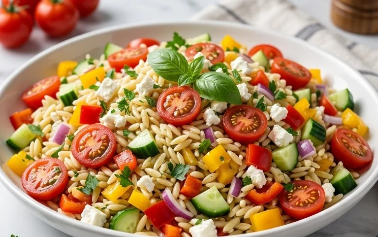 Rainbow Orzo Salad