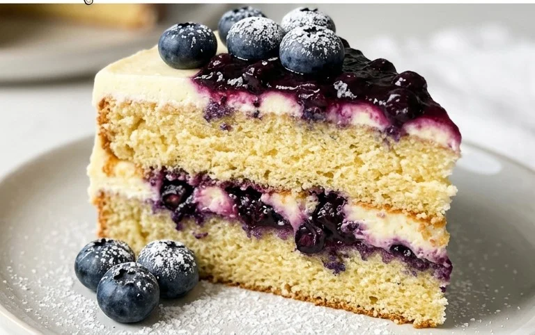 Nova Scotia Blueberry Cream Cake