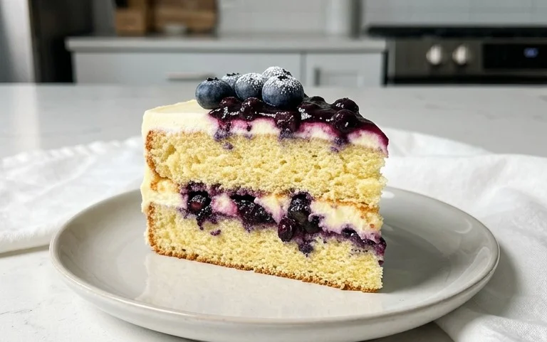 Nova Scotia Blueberry Cream Cake