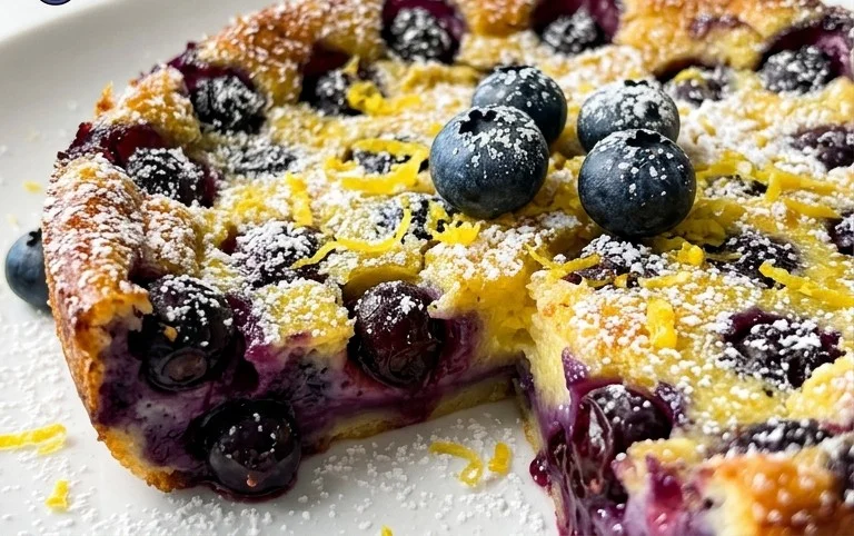 Lemon Blueberry Clafoutis