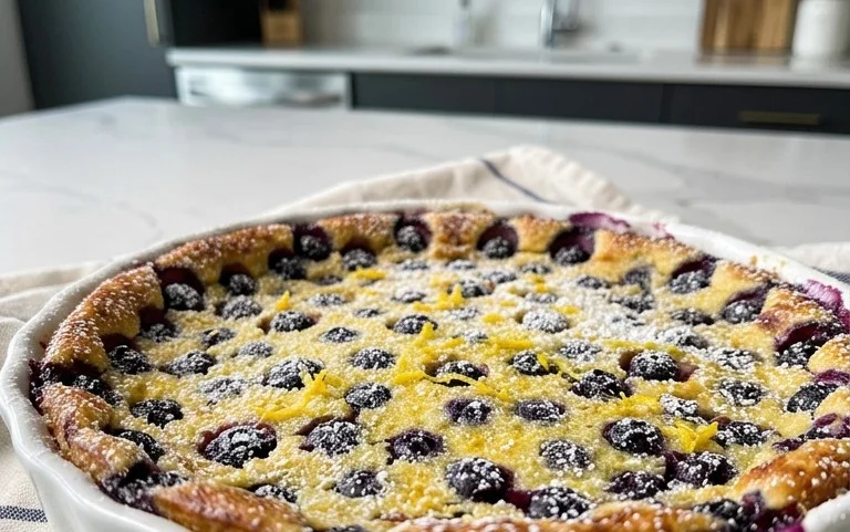 Lemon Blueberry Clafoutis