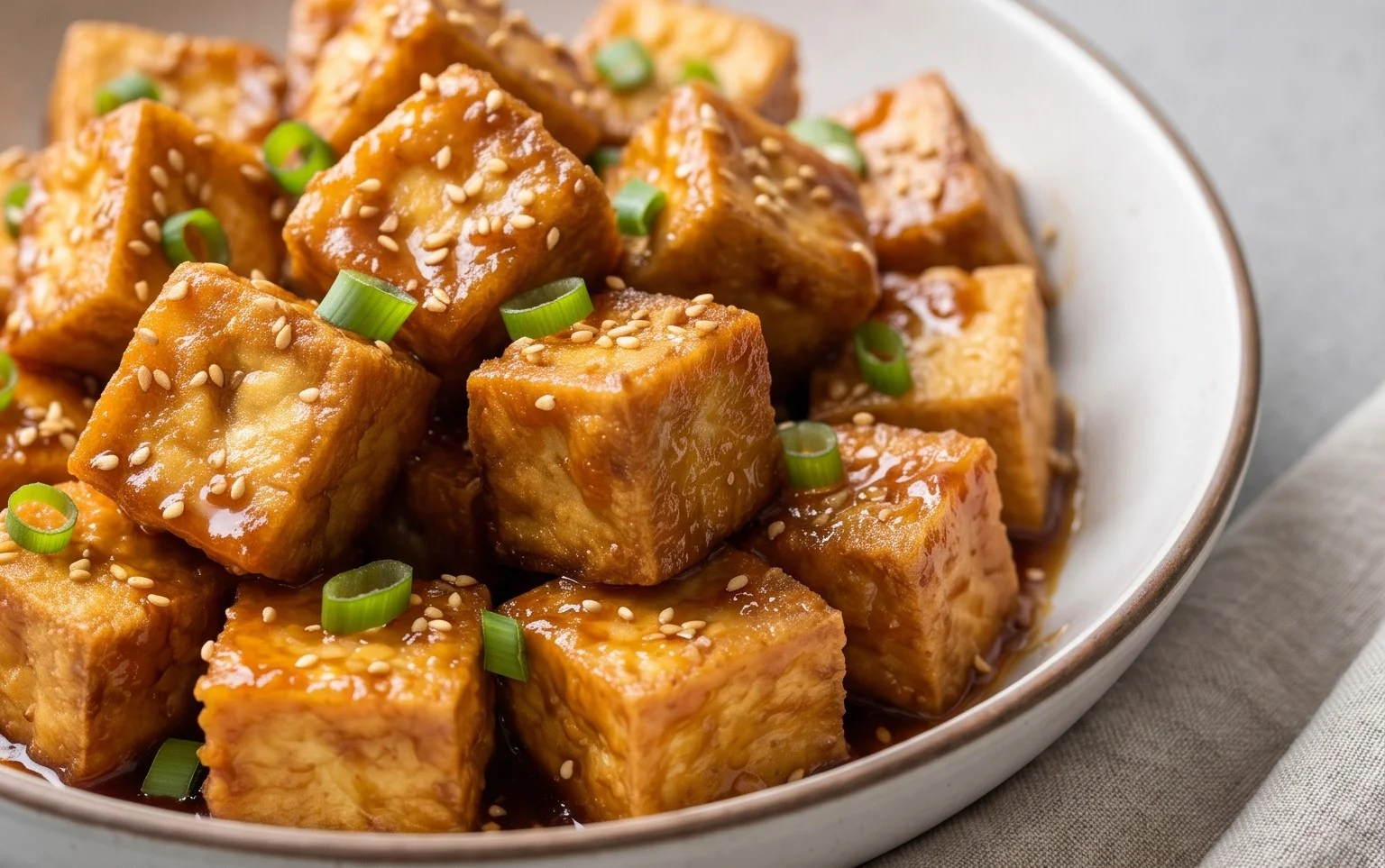 Honey Garlic Tofu