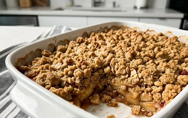 Healthy Breakfast Apple Crum extractble