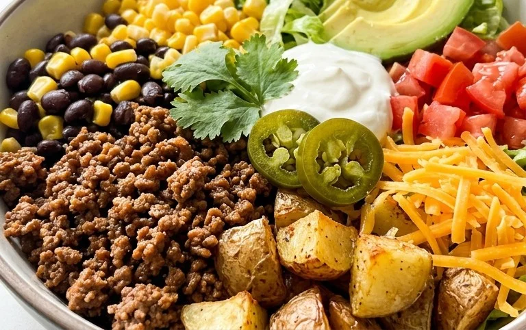 Loaded Potato Taco Bowl