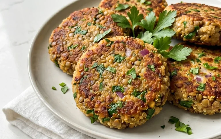 Lentil Quinoa Patties (Easy High-Protein)