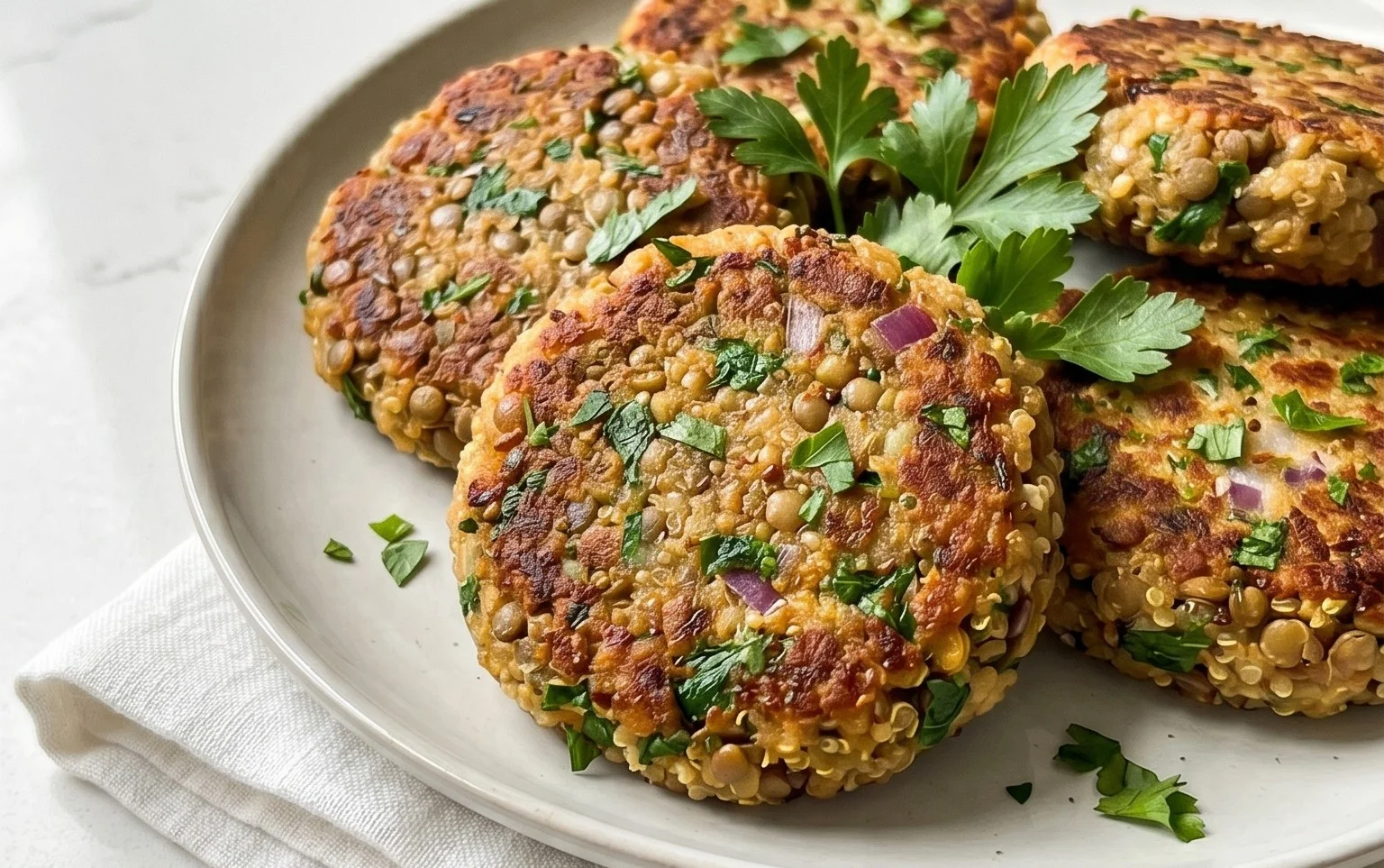 Lentil Quinoa Patties (Easy High-Protein)