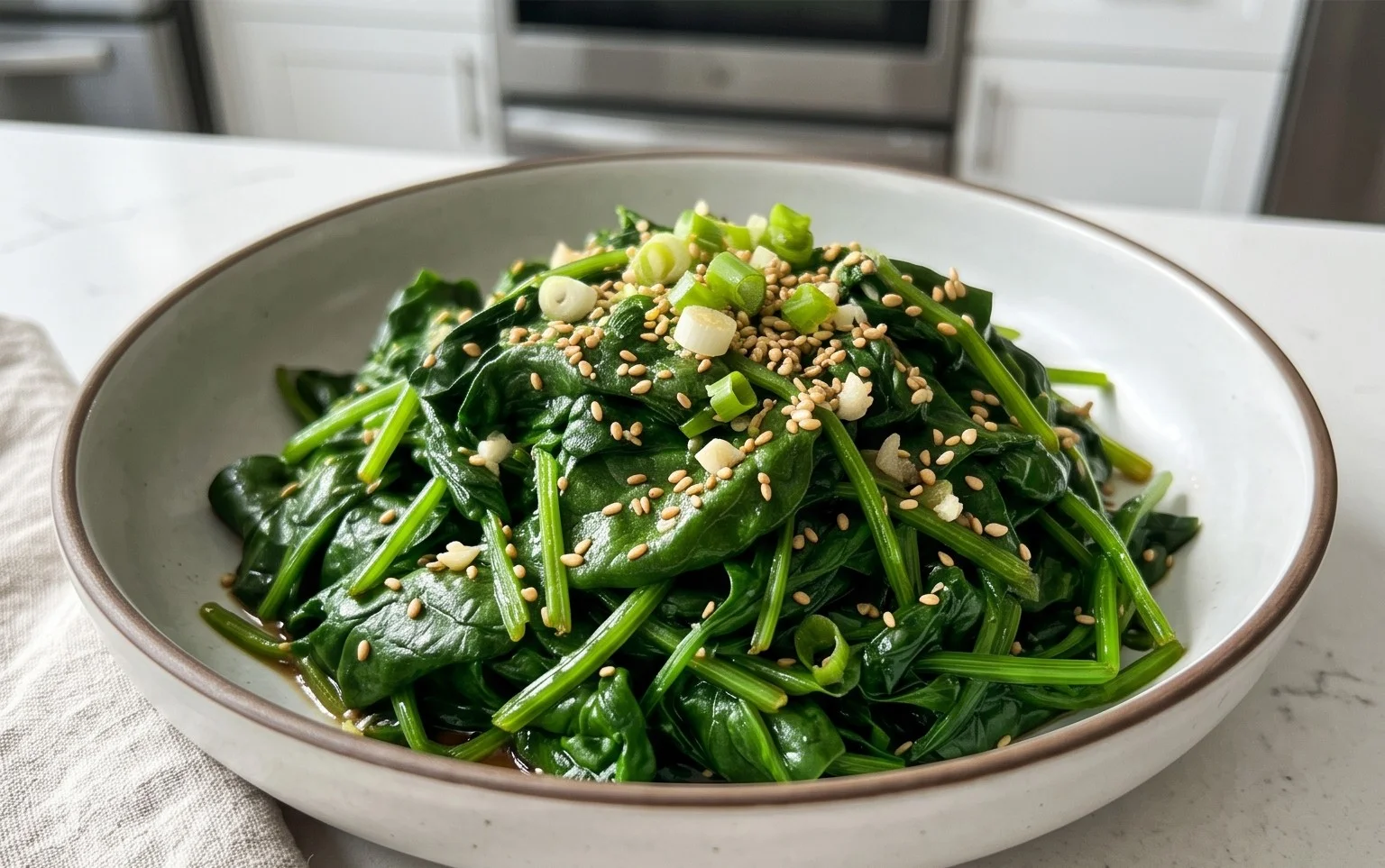 Korean Spinach Salad (Sigeumchi Namul)