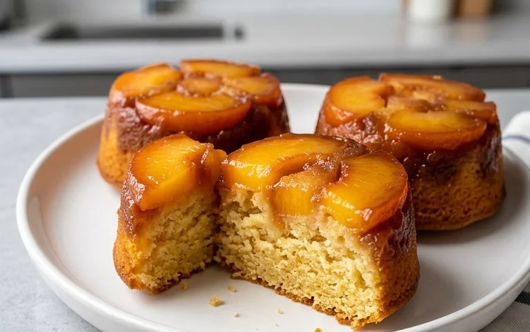 Peach Upside Down Mini Cakes