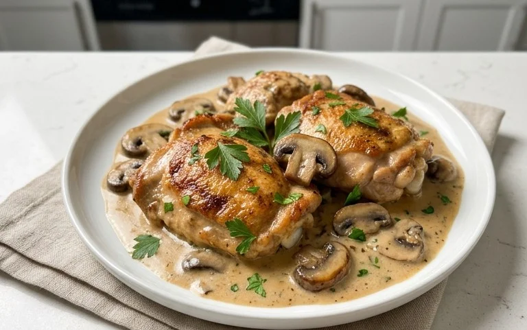 Creamy Mushroom Chicken Recipe