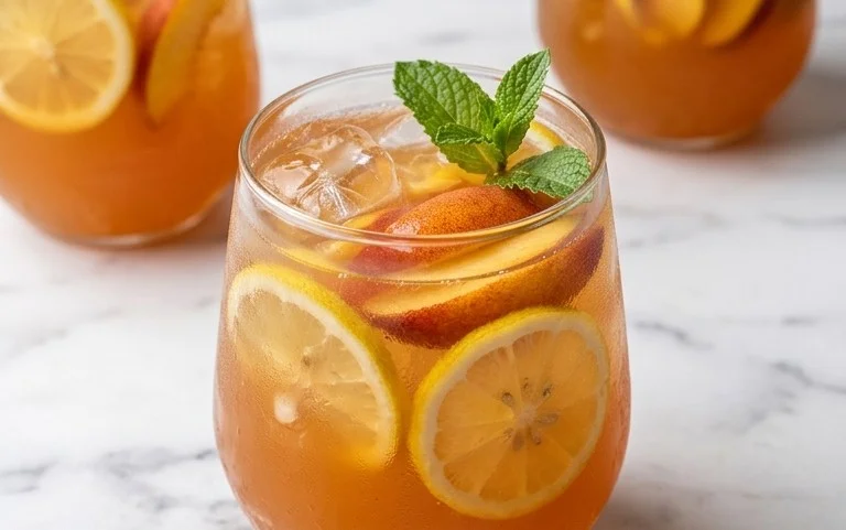 Refreshing Peach Lemonade
