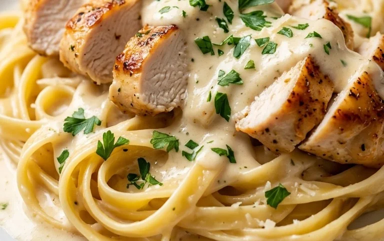 Low Calorie Chicken Alfredo