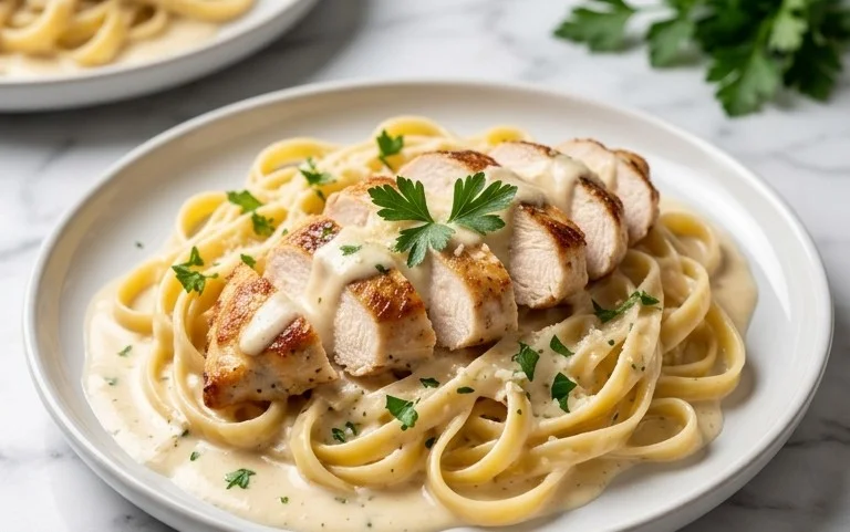 Low Calorie Chicken Alfredo