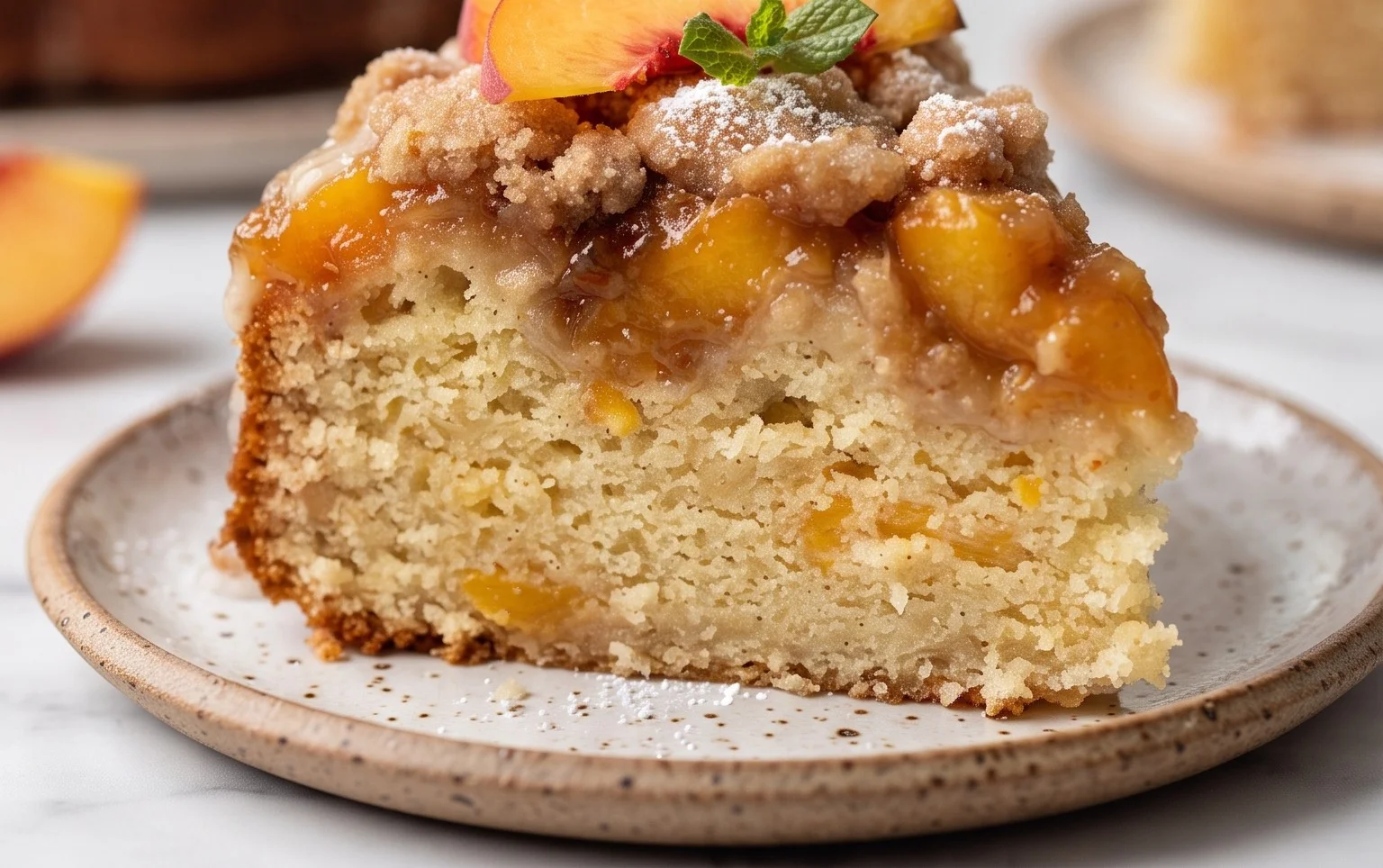 Peach Cobbler Pound Cake