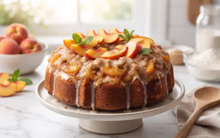 Peach Cobbler Pound Cake