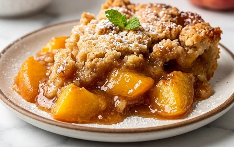 The Easiest Southern Peach Cobbler