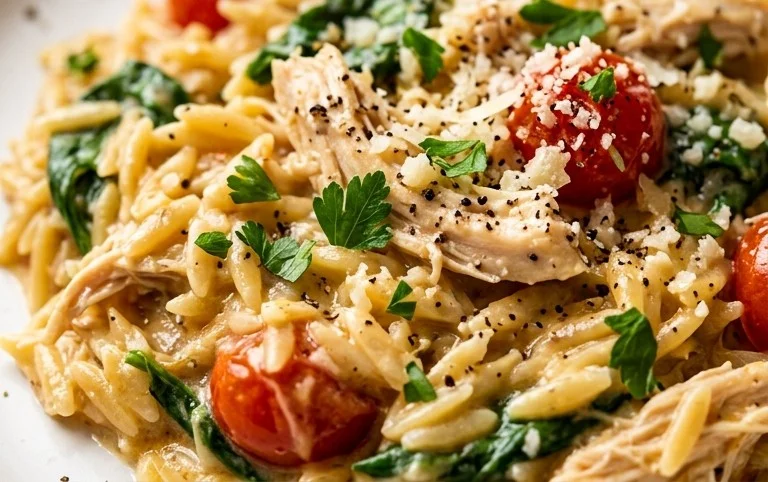 Chicken Orzo (30-Minutes, One-Pan)
