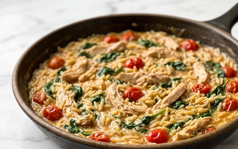 Chicken Orzo (30-Minutes, One-Pan)