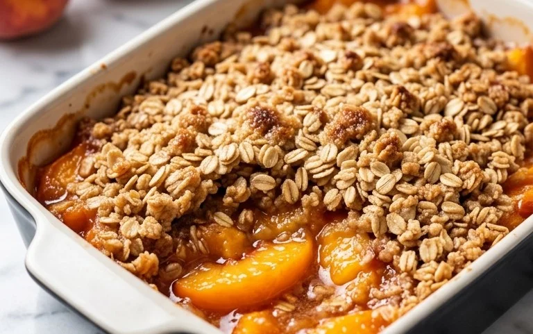 Fresh Peach Crisp Recipe