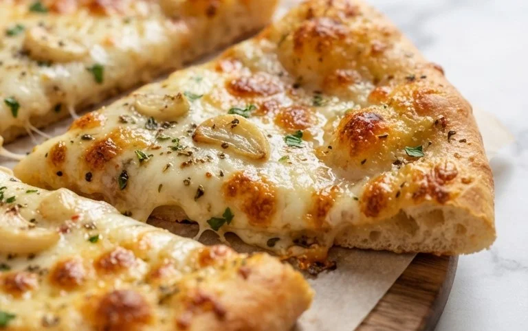buttery garlic pizza