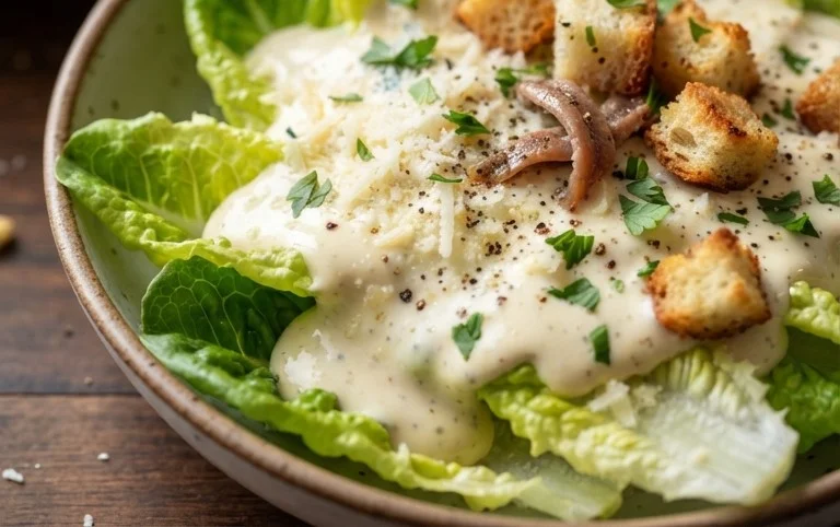 Caesar Salad Dressing (Classic, Creamy & 5 Minutes) 🥗