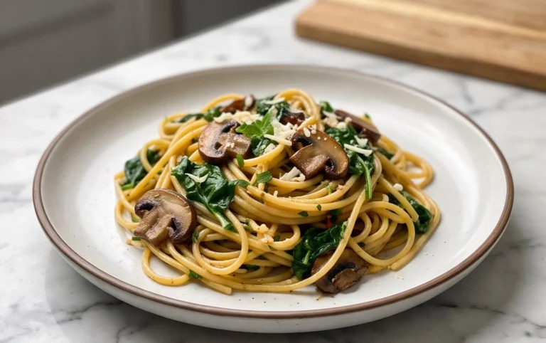 Spinach Mushroom Pasta