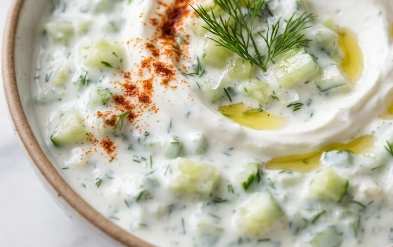 Cucumber Dip with Sour Cream and Dill