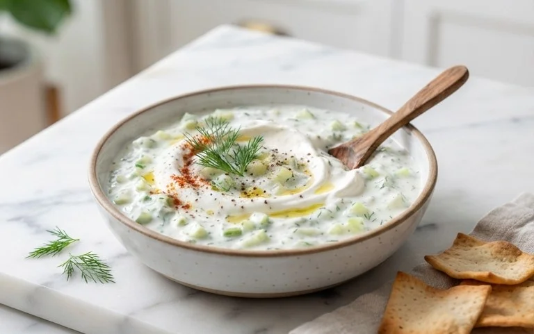 Cucumber Dip with Sour Cream and Dill