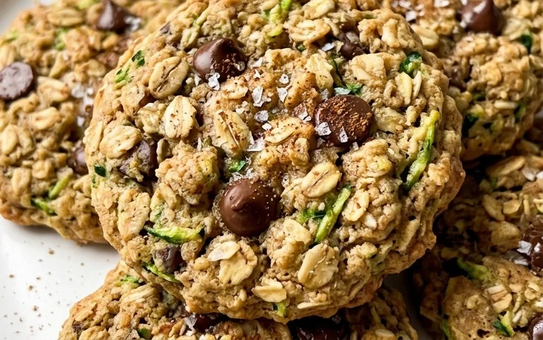 Healthy Zucchini Oatmeal Cookies