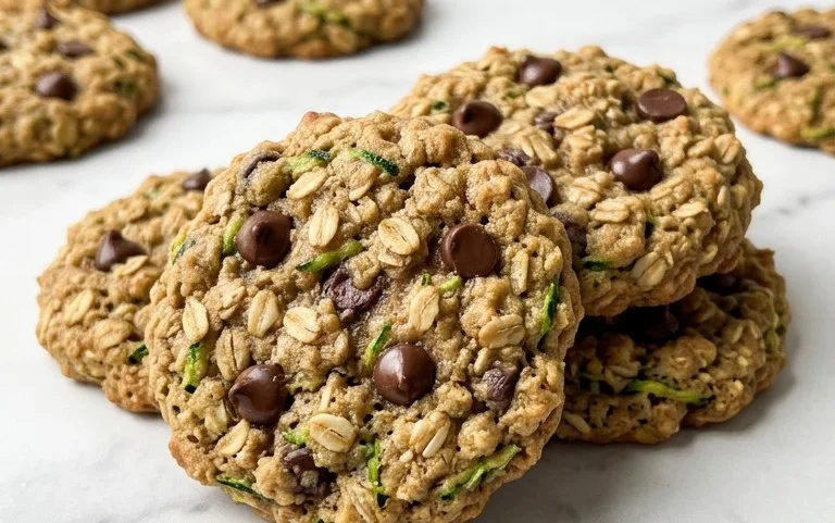 Healthy Zucchini Oatmeal Cookies
