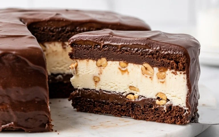 Buster Bar Ice Cream Cake