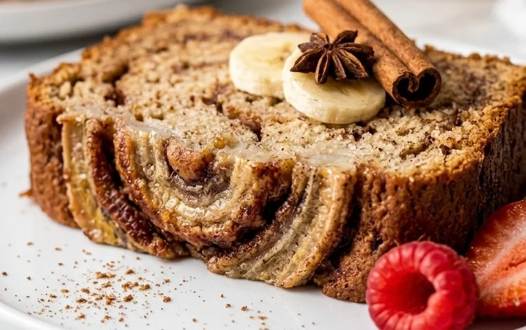 Cinnamon Roll Banana Bread