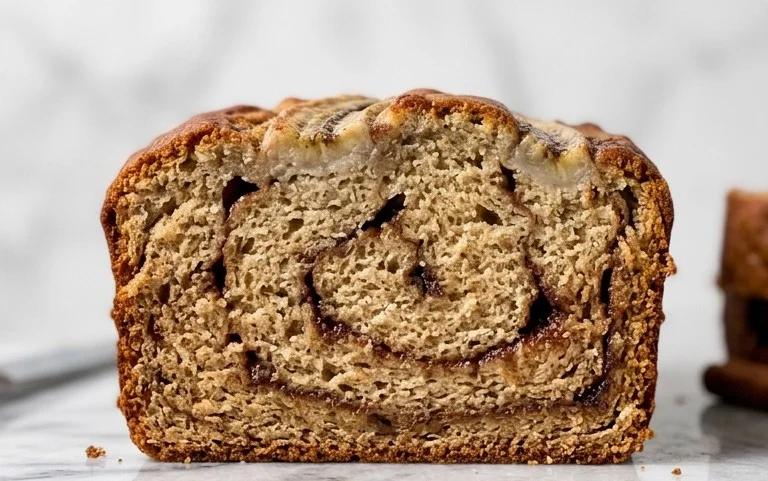 Cinnamon Roll Banana Bread