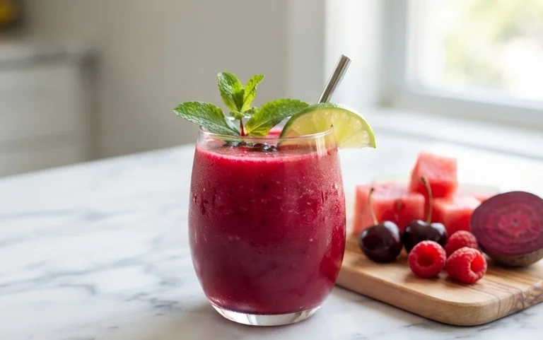 Watermelon Cherry Berry Beet Juice