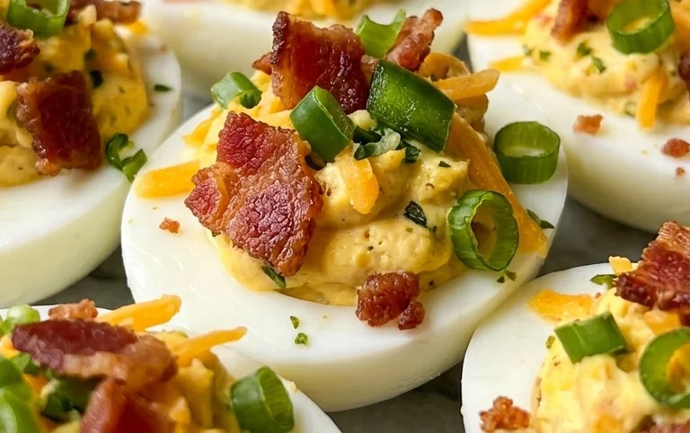 Jalapeno Popper Deviled Eggs