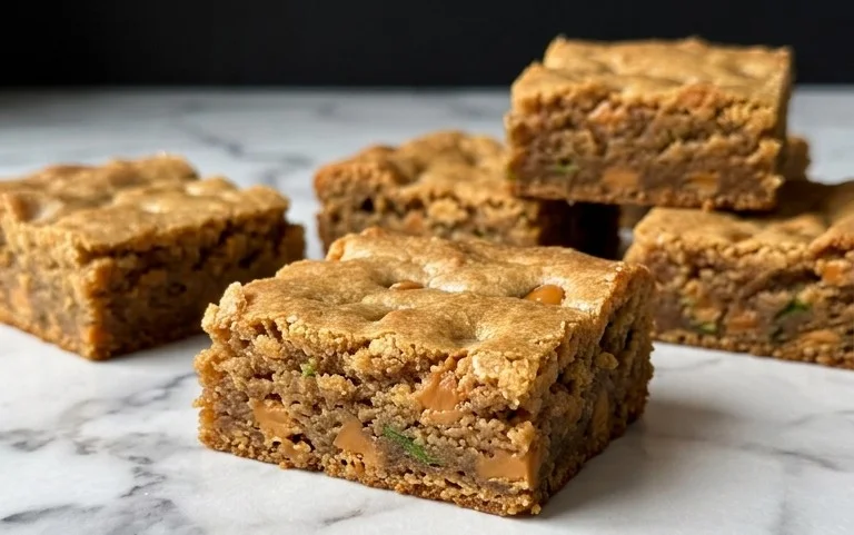 Chewy Butterscotch Zucchini Blondies