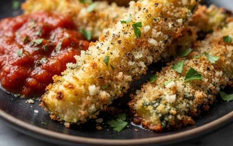 Baked Zucchini Sticks (Oven or Air Fryer)